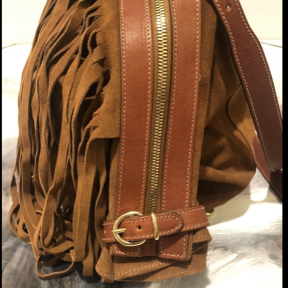 IL Bisonte Suede  Fringe Backpack/ Convertible Bag main image 8